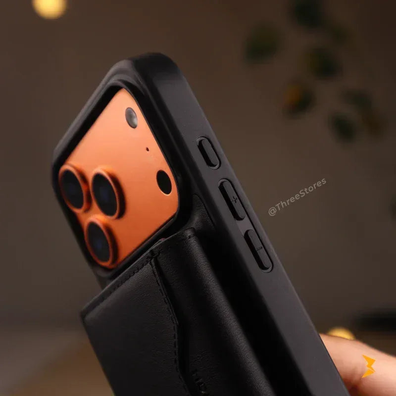 HDD Vox Leather Wallet Magsafe Case iPhone 17 Pro Max - Three