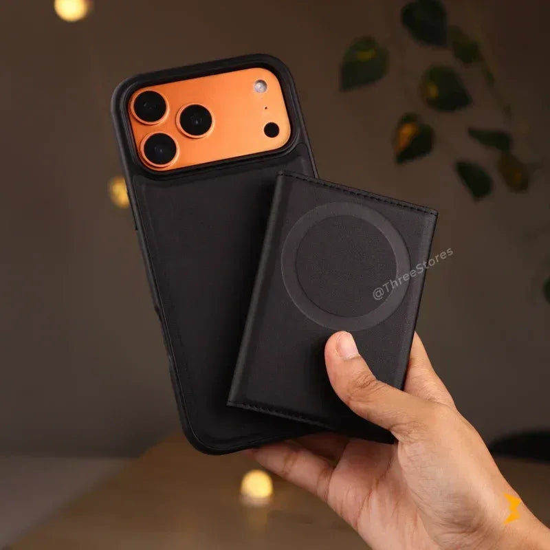 HDD Vox Leather Wallet Magsafe Case iPhone 17 Pro Max - Three