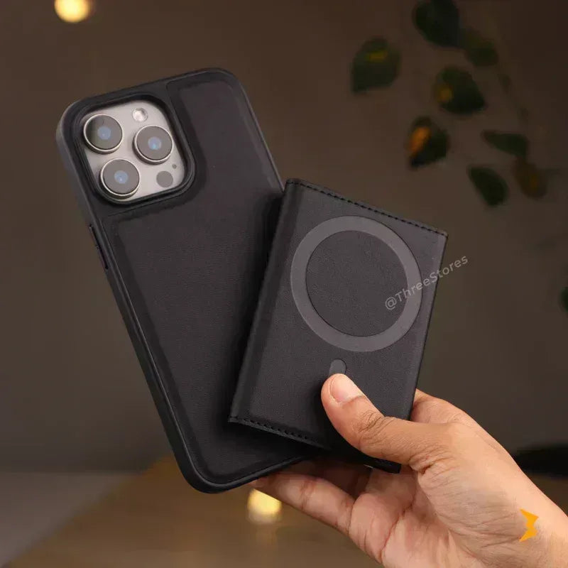 HDD Vox Leather Wallet Magsafe Case iPhone 13 Pro Max - Three