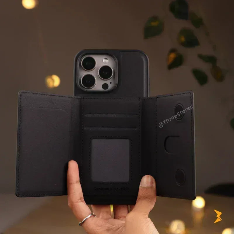 HDD Vox Leather Wallet Magsafe Case iPhone 13 Pro Max - Three