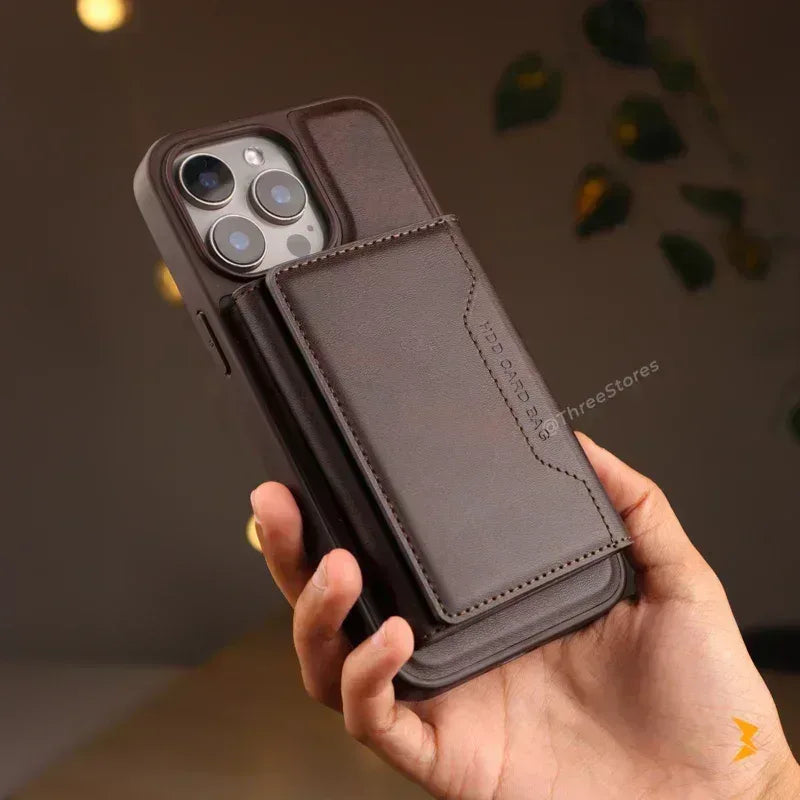HDD Vox Leather Wallet Magsafe Case iPhone 13 Pro Max - Three