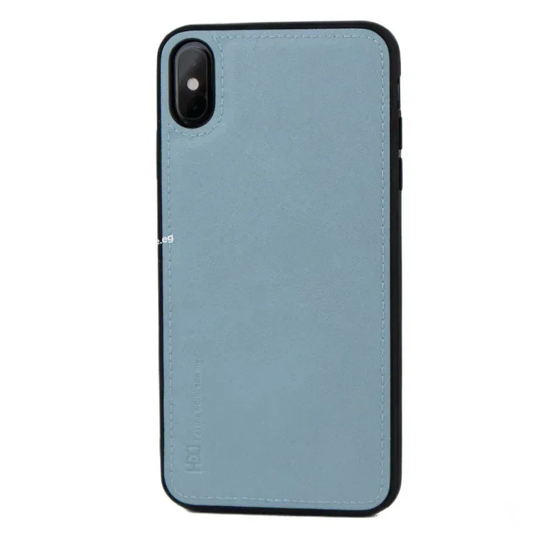 Hdd Leather Case iPhone X Max - Three
