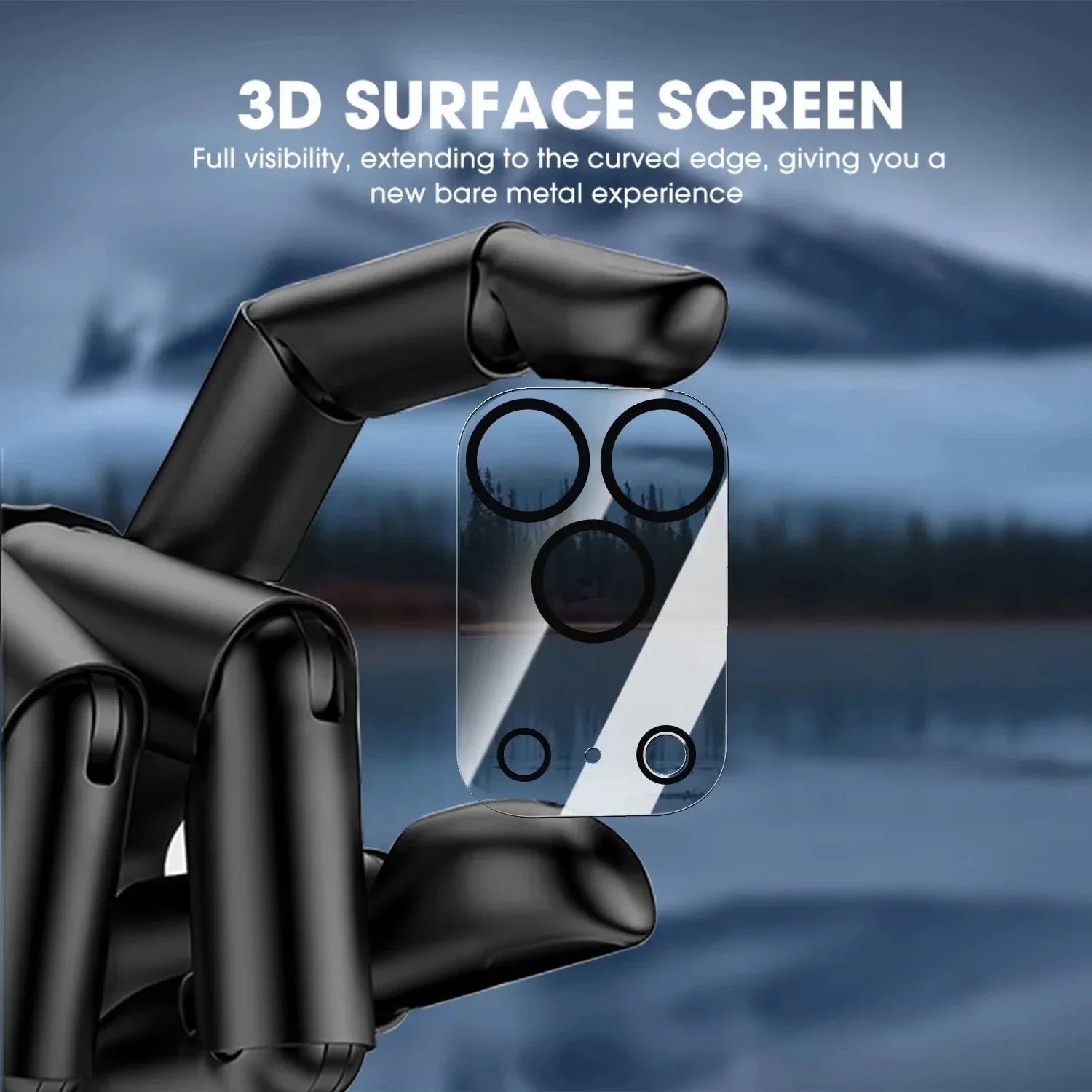 HYPERSOFT Clear Camera Lens Protector for iPhone 17 Pro Max - Three