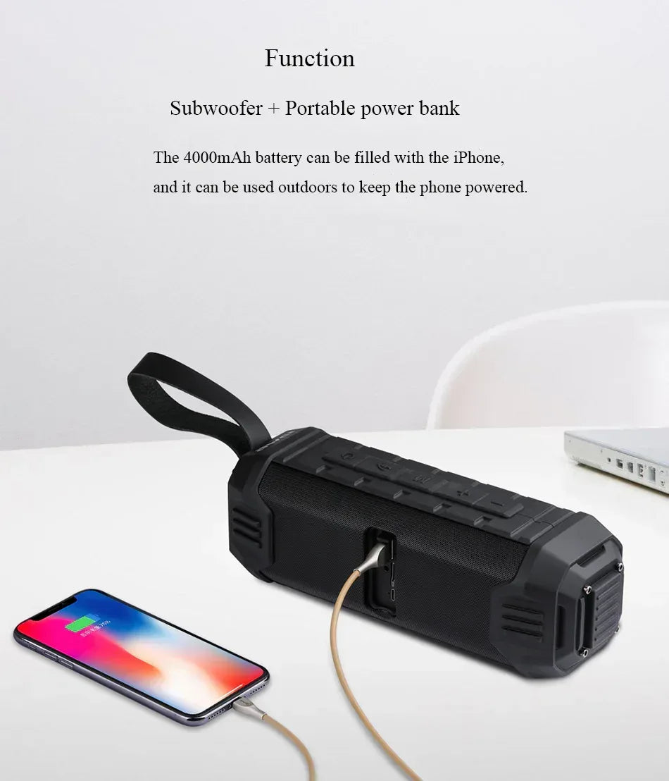 Awei 2 in 1 Wireless Speaker & Power Bank Y280 - Three