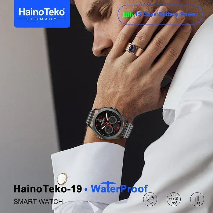 HainoTeko Metal Smart Watch - 19 - Three