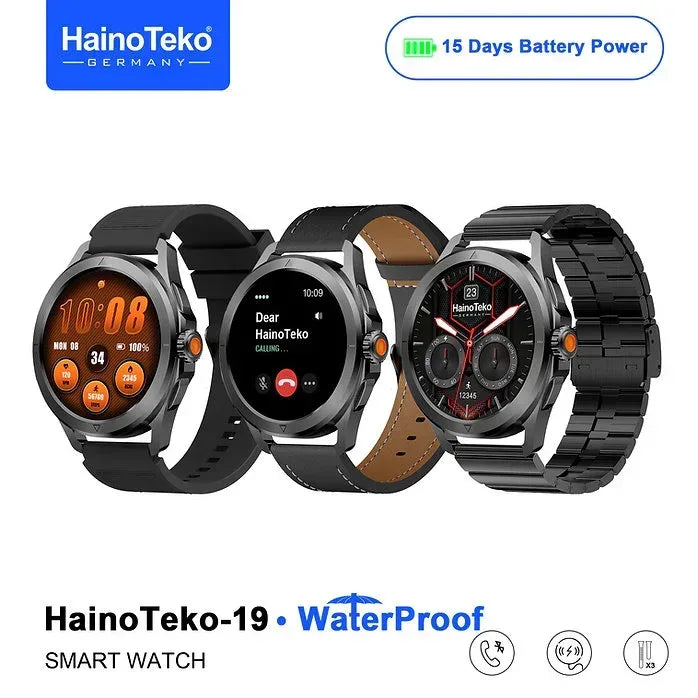 HainoTeko Metal Smart Watch - 19 - Three