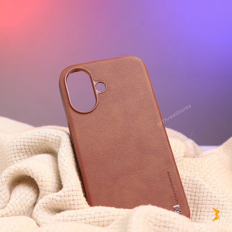 Hdd Sett Leather Case iPhone 16
