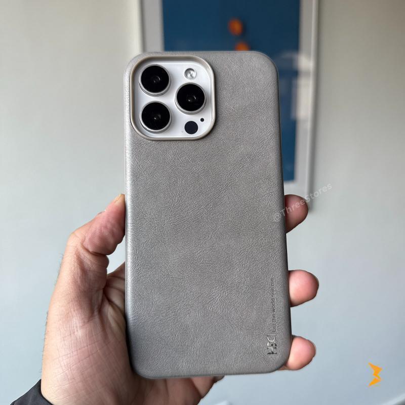 Hdd Sett Leather Case iPhone 15 Pro - Three