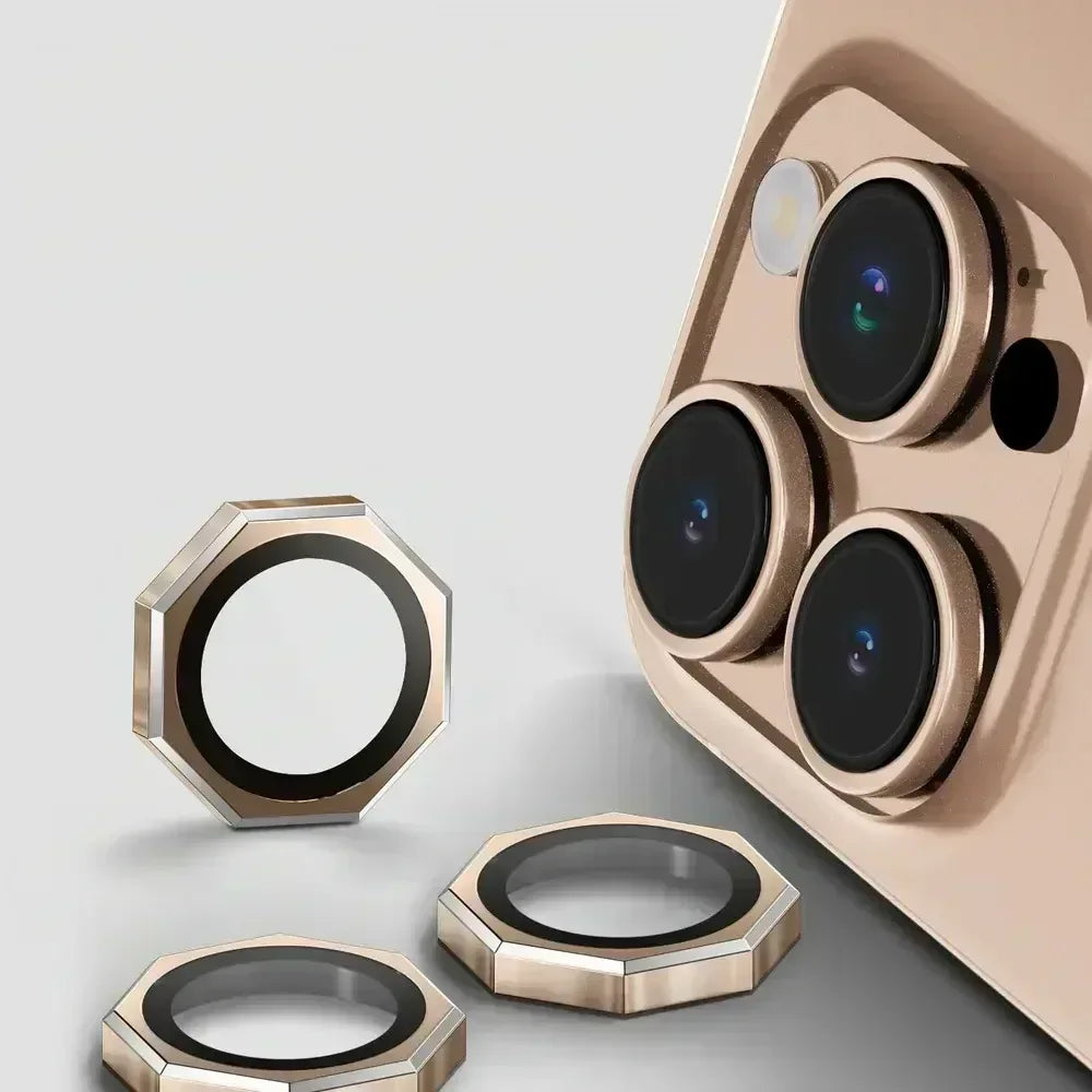 Hexagon Camera Lens iPhone 14 Pro Max - Three