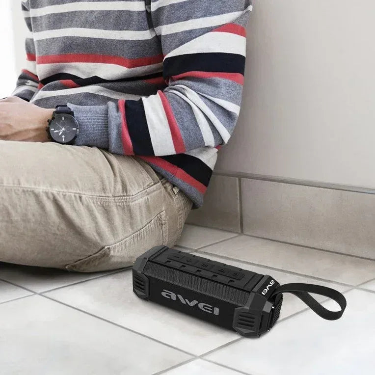 Awei 2 in 1 Wireless Speaker & Power Bank Y280 - Three