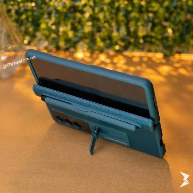 Hinged Protective with Pen Holder Case Samsung Z Fold 5 - Three