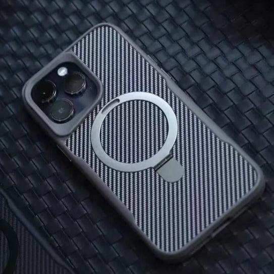 Holder Carbon Magsafe Case iPhone 15 Pro Max - Three