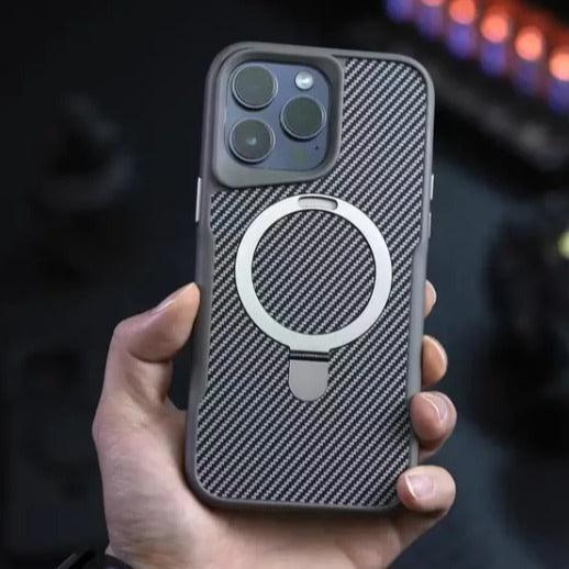 Holder Carbon Magsafe Case iPhone 15 Pro Max - Three