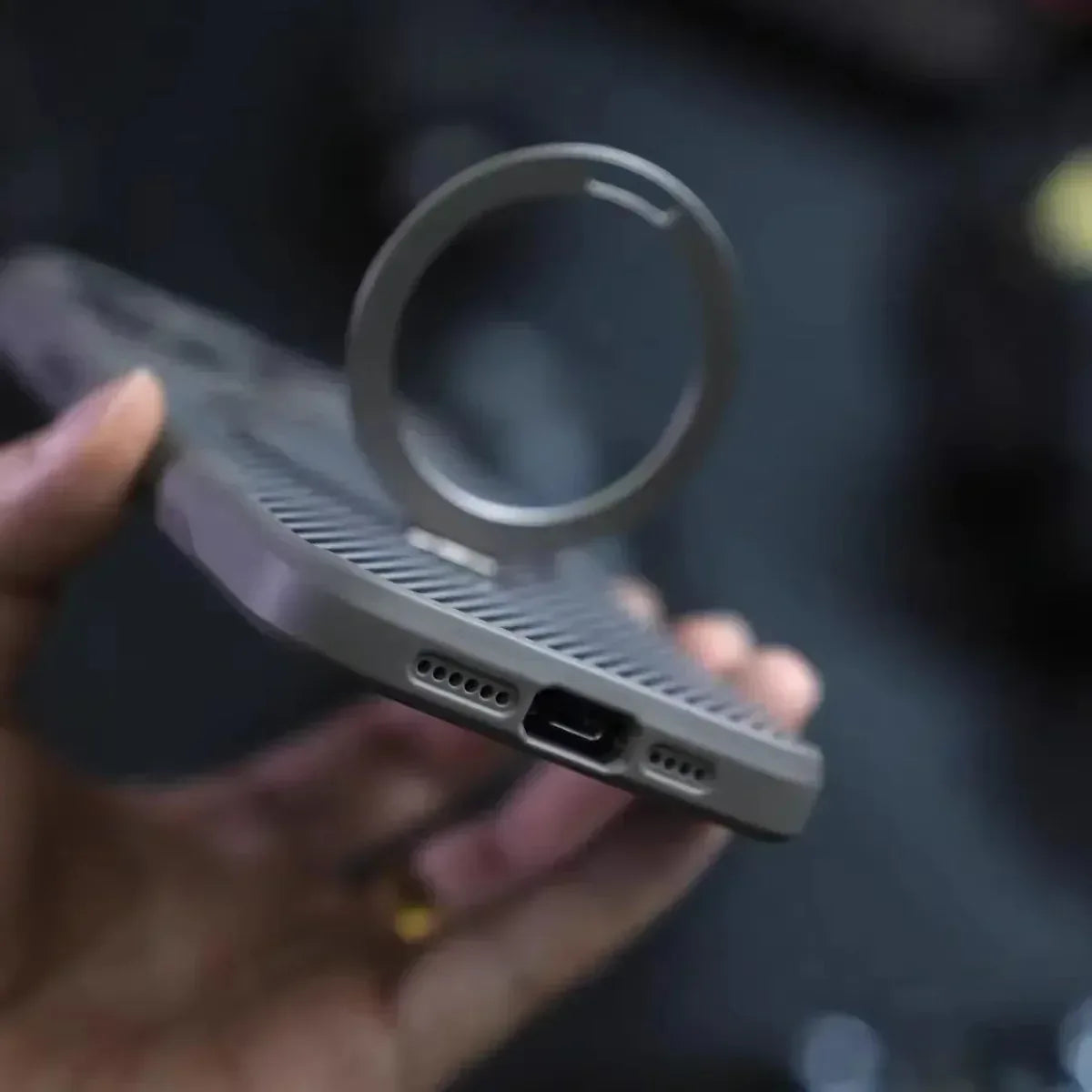 Holder Carbon Magsafe Case iPhone 15 Pro Max - Three