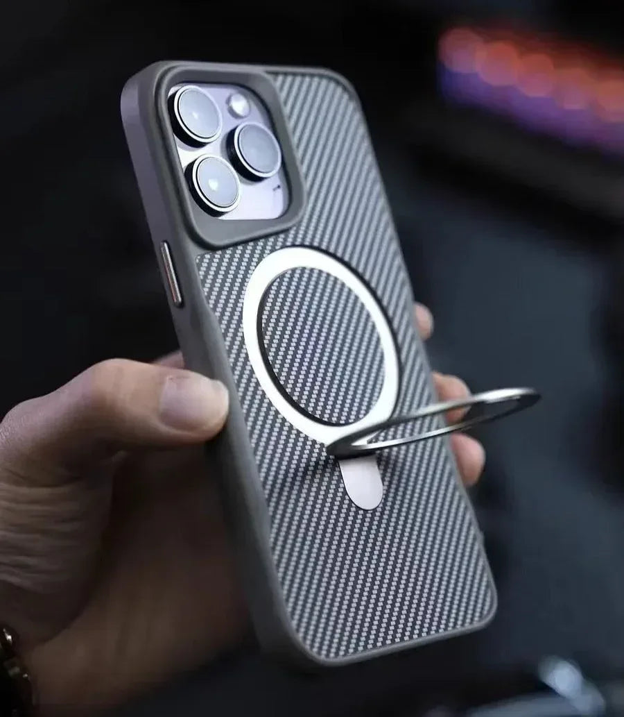 Holder Carbon Magsafe Case iPhone 13 Pro Max - Three