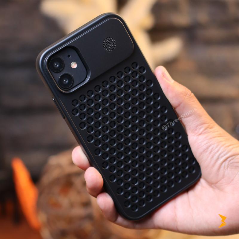 Honeycomb Hole Silicone Case iPhone 11