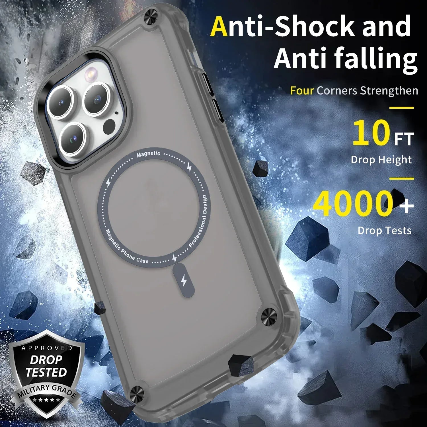 Hybrid G-Class Magsafe Case iPhone 15 Pro Max - Three