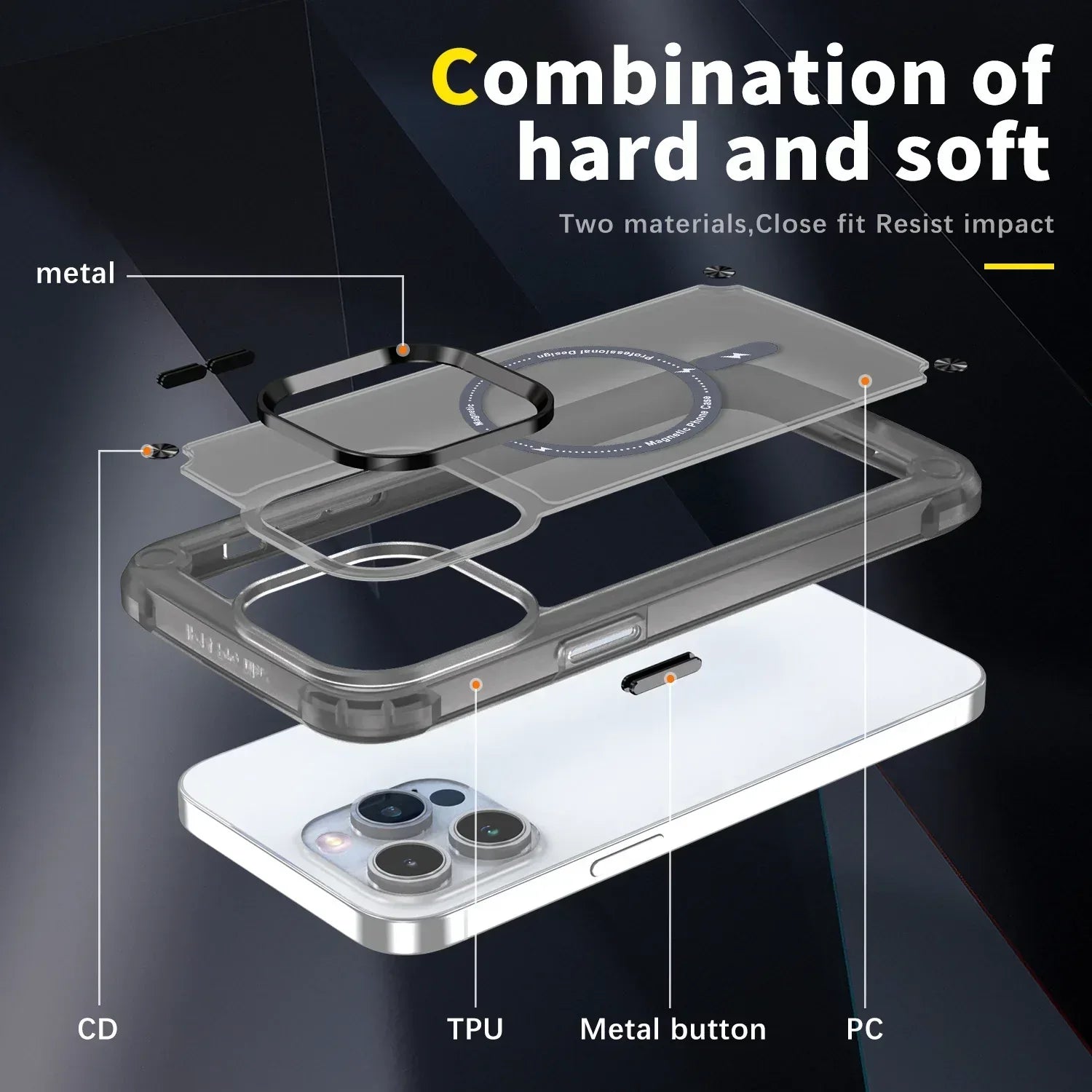 Hybrid G-Class Magsafe Case iPhone 11 Pro Max - Three