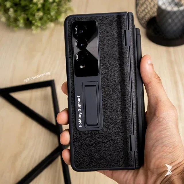 Hinged Protective with Pen Holder Case Samsung Z Fold 3 - Three