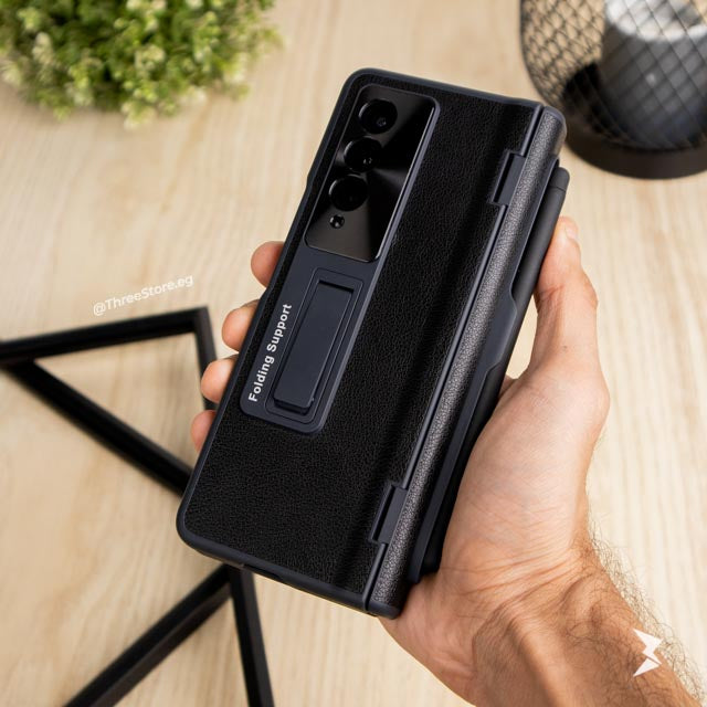 Hinged Protective with Pen Holder Case Samsung Z Fold 4