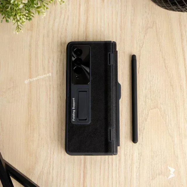 Hinged Protective with Pen Holder Case Samsung Z Fold 4 - Three
