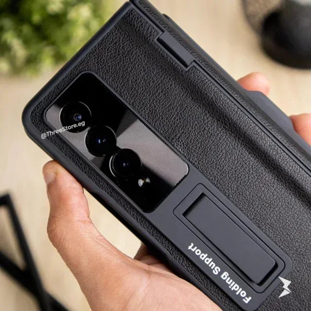 Hinged Protective with Pen Holder Case Samsung Z Fold 3 - Three