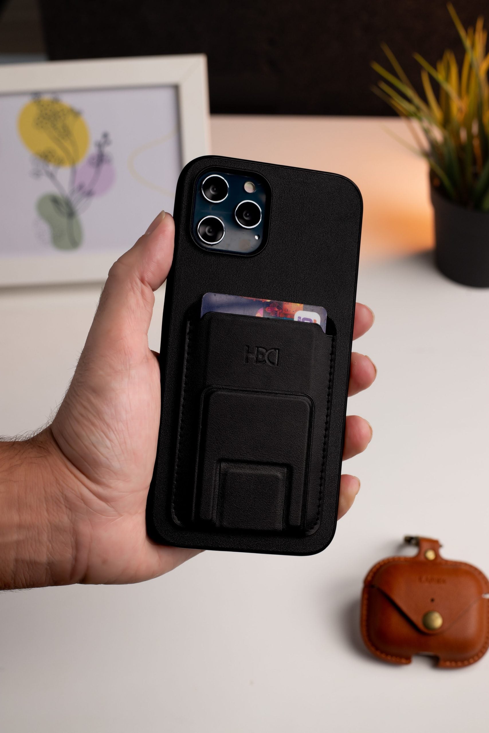 HDD Magnetic Stand Card Leather Case iPhone 13 Pro Max