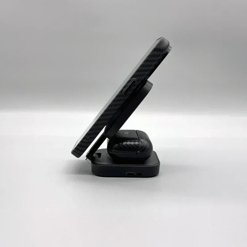Lanex 3 in 1 Magnetic Stand Wireless Charging 15W LW12 - Three