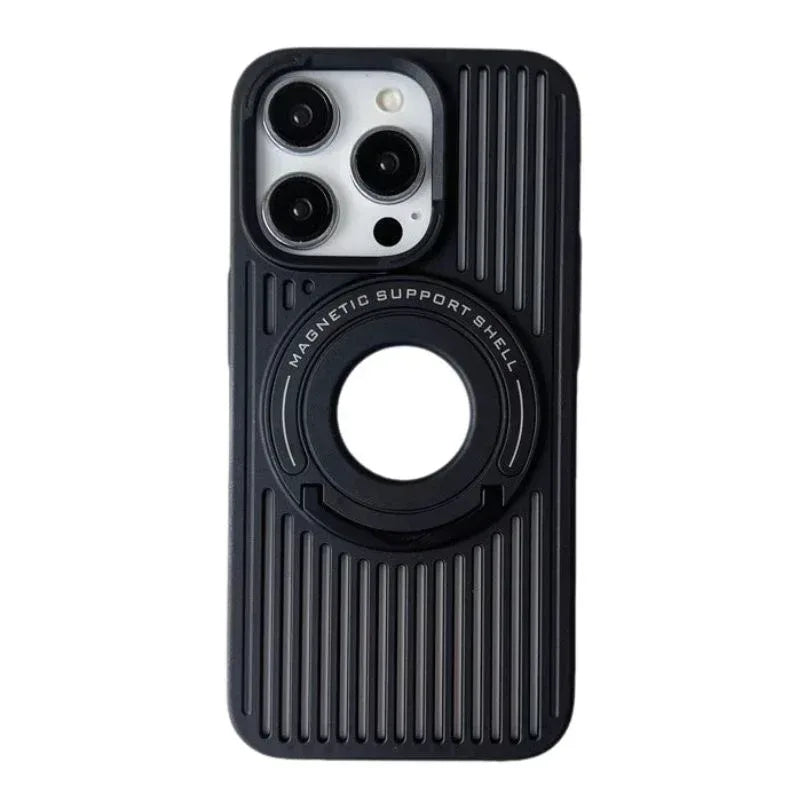 Breathable Magnetic Stand Case iPhone 12 Pro Max - Three