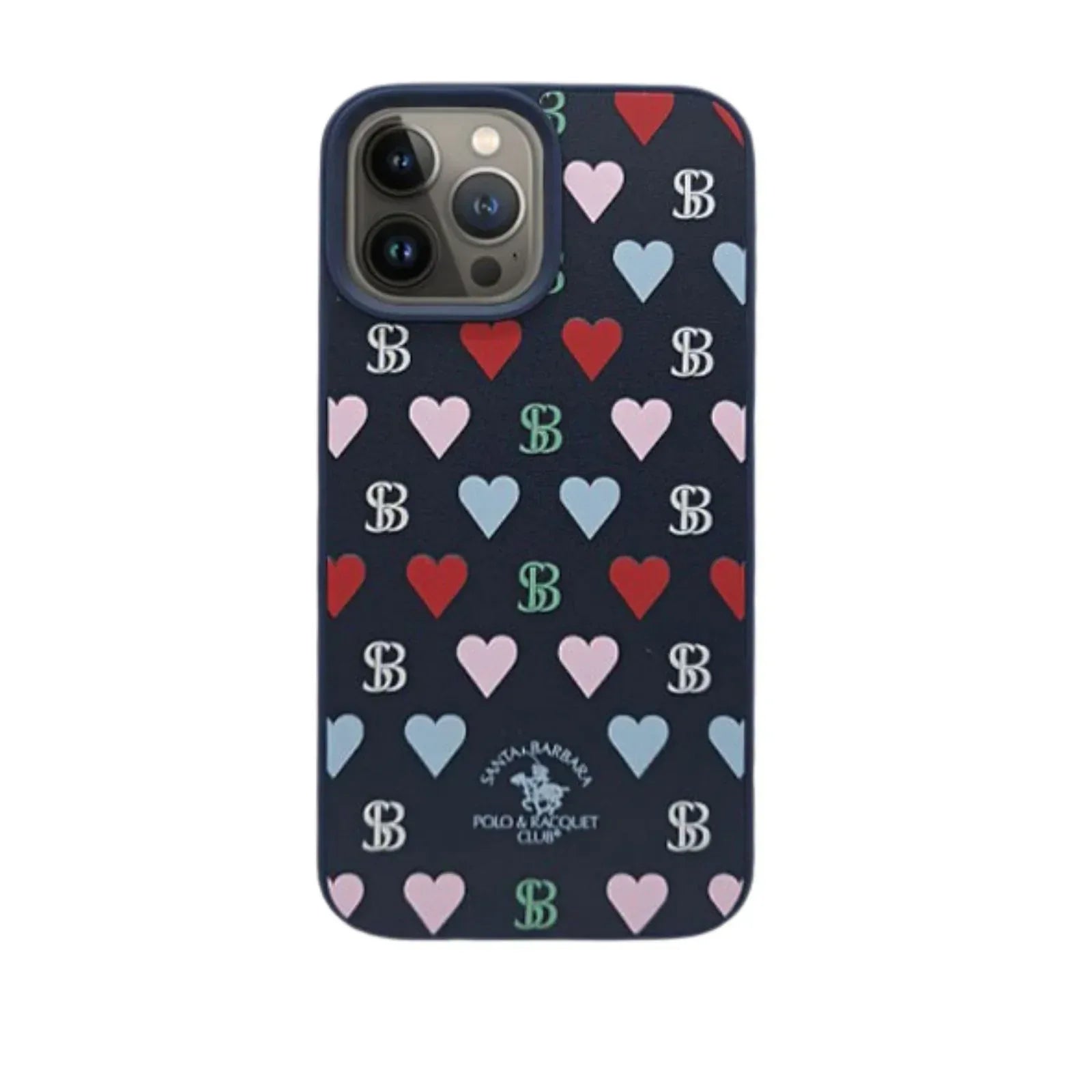 Santa Leather Heart Case iPhone 13 Pro Max - Three