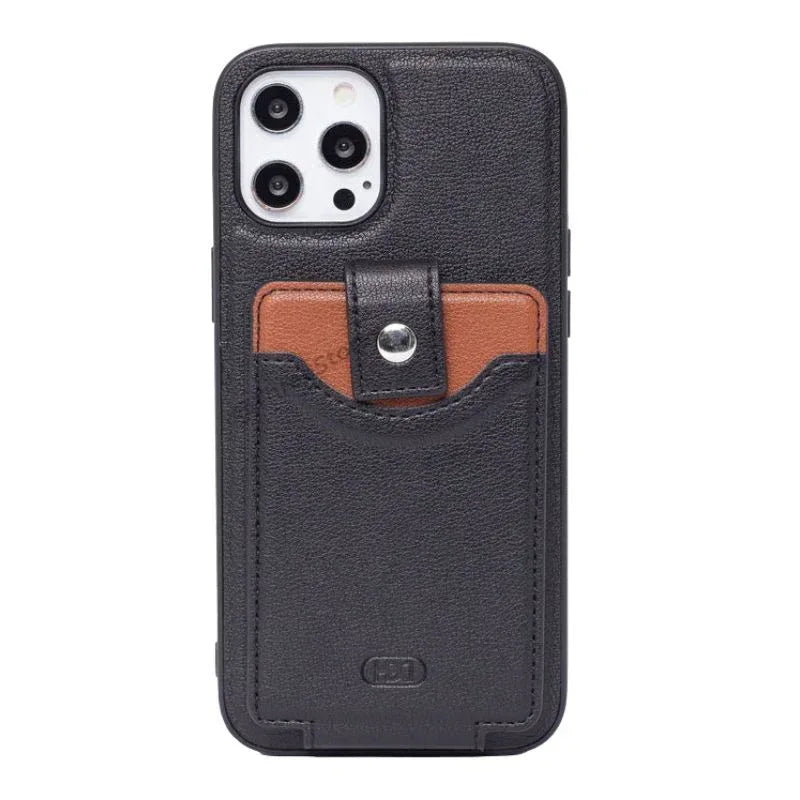 Hdd Leather Card Case iPhone 13 Pro Max - Three