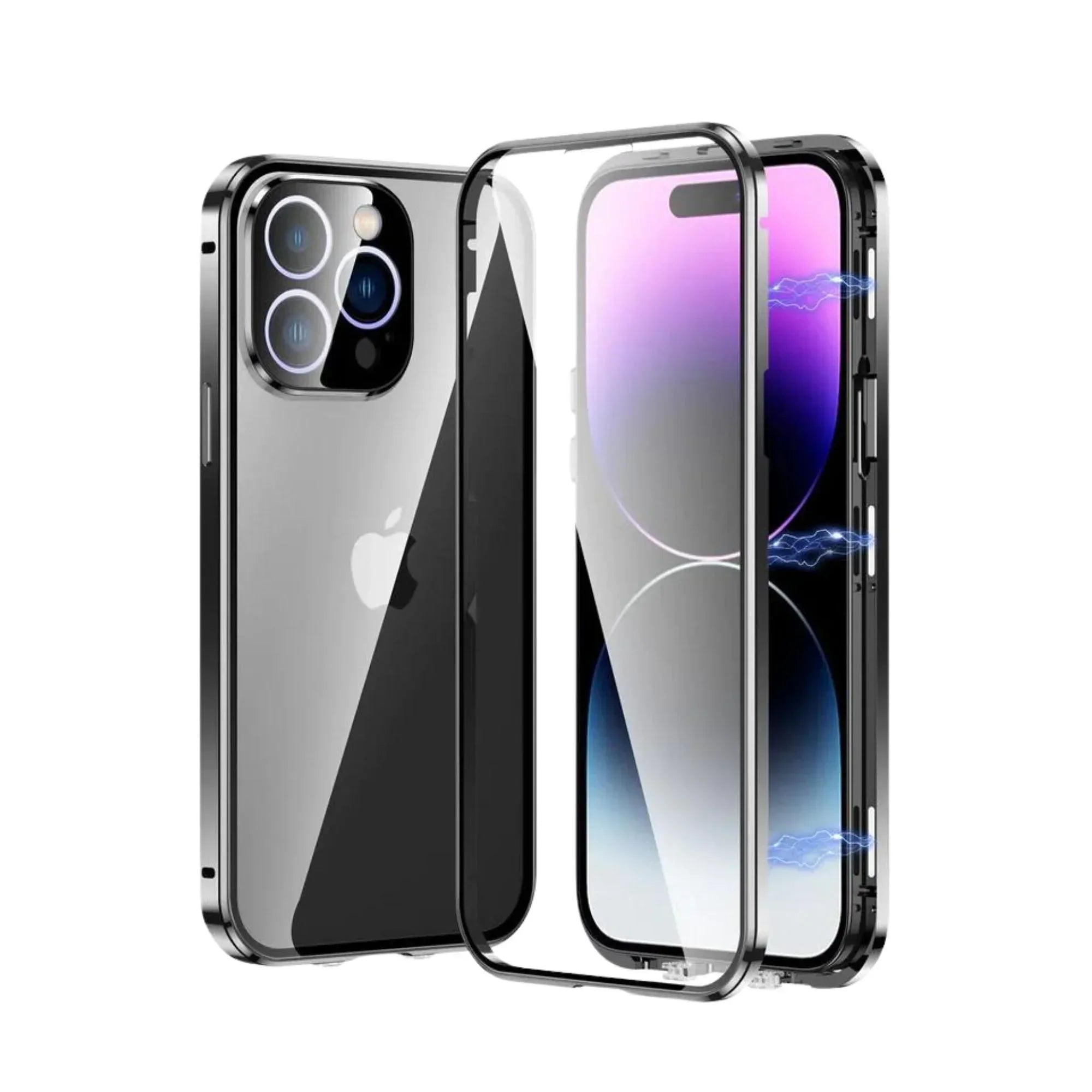 Full Body Metal Camera Protection Case iPhone 15 Pro Max - Three