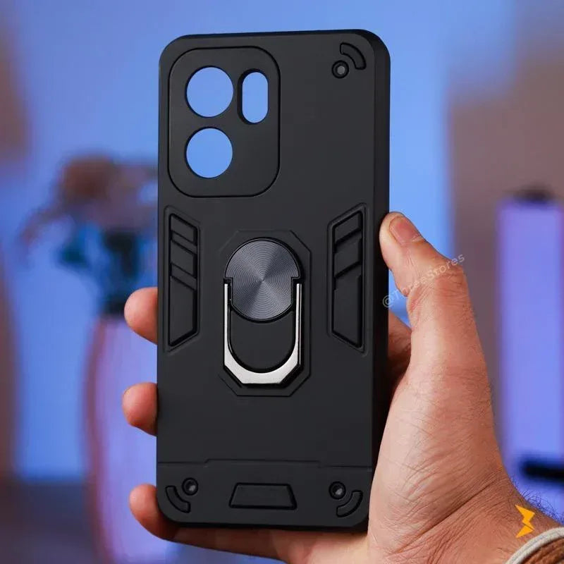 Iron Armor Stand Case Oppo Reno 13F - Three