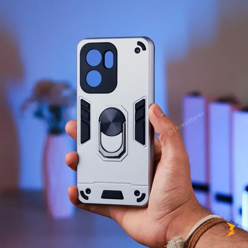 Iron Armor Stand Case Oppo Reno 13F - Three