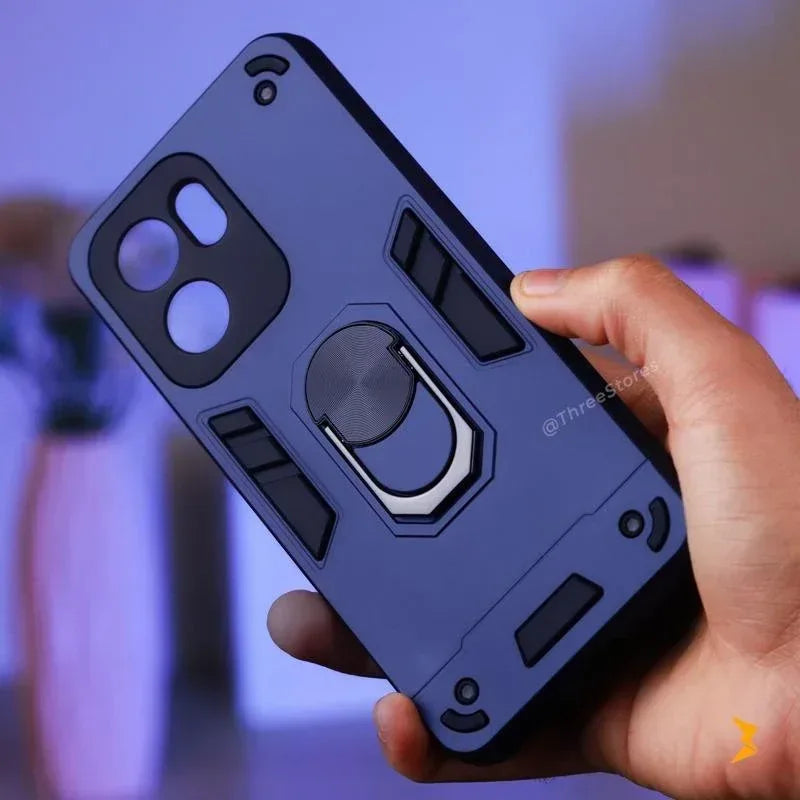 Iron Armor Stand Case Oppo Reno 13F - Three