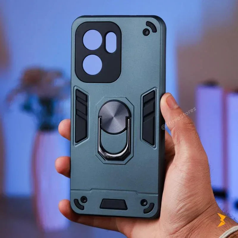 Iron Armor Stand Case Oppo Reno 13F - Three