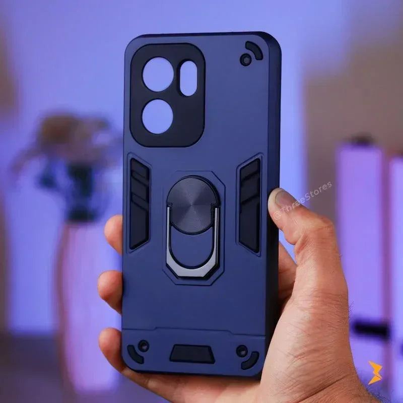 Iron Armor Stand Case Oppo Reno 13F - Three