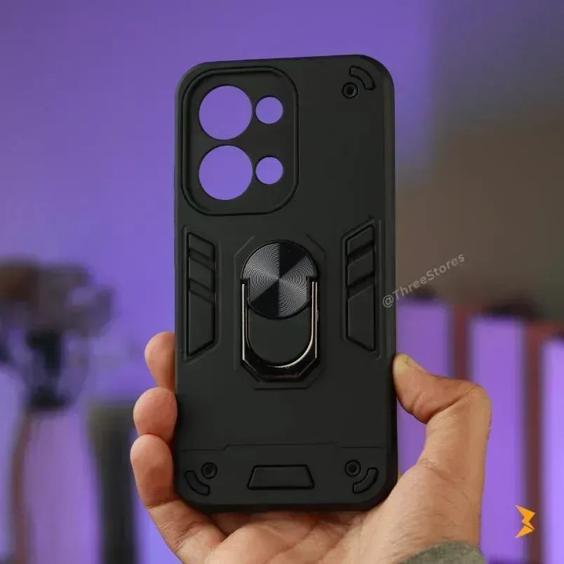 Iron Armor Stand Case Oppo Reno 13 Pro - Three