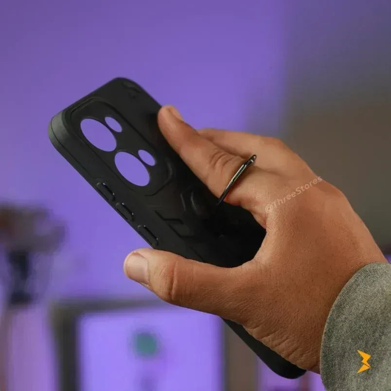 Iron Armor Stand Case Oppo Reno 13 Pro - Three