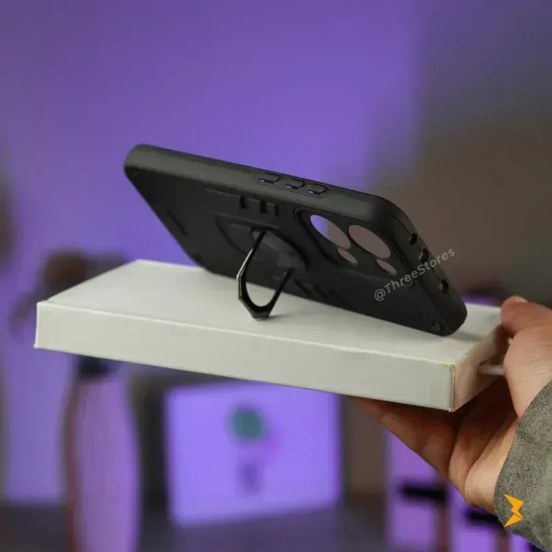 Iron Armor Stand Case Oppo Reno 13 Pro - Three