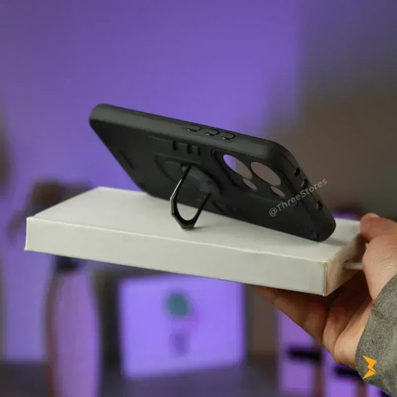 Iron Armor Stand Case Oppo Reno 13 Pro - Three