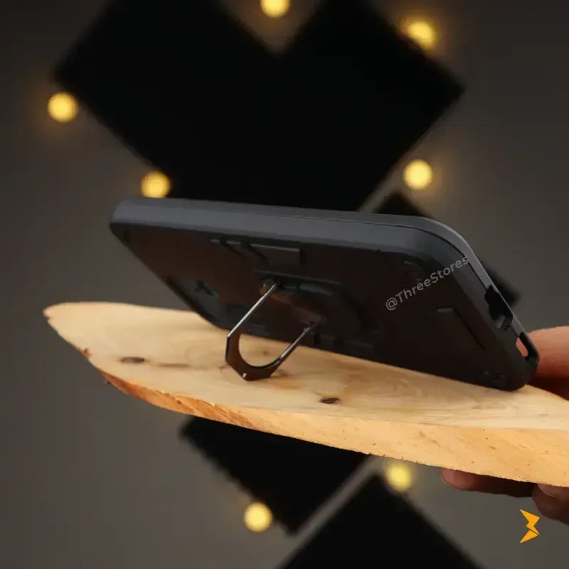 Iron Armor Stand Case Oppo Reno 14F - Three