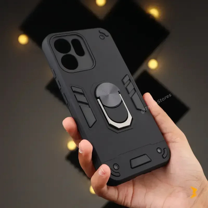 Iron Armor Stand Case Oppo Reno 14F - Three