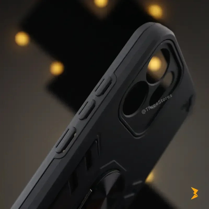 Iron Armor Stand Case Oppo Reno 14F - Three