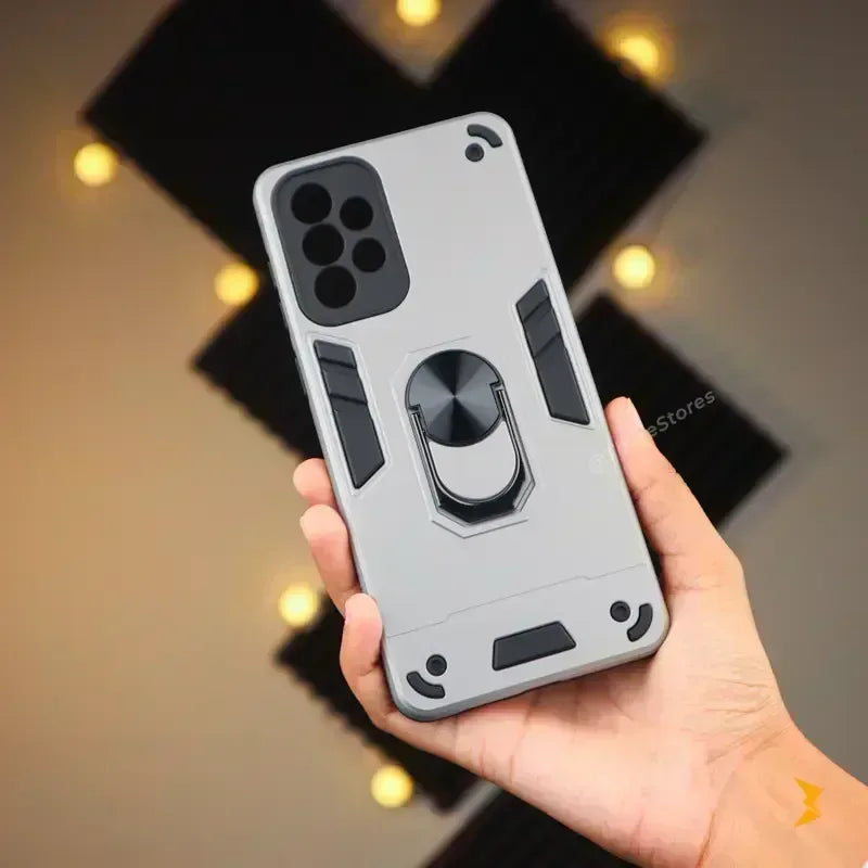 Iron Armor Stand Case Samsung A73 - Three