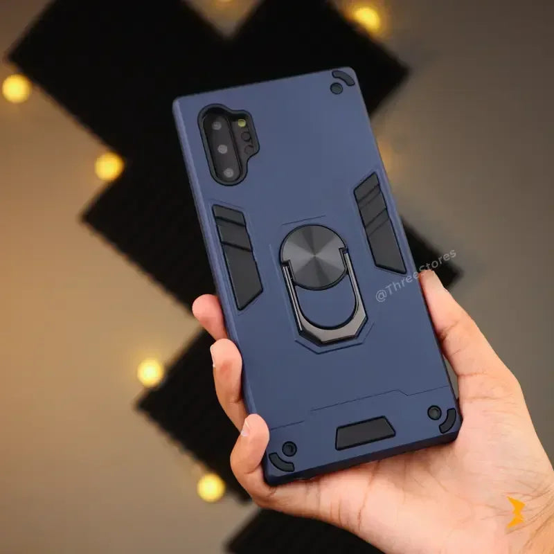 Iron Armor Stand Case Samsung Note 10 Plus - Three
