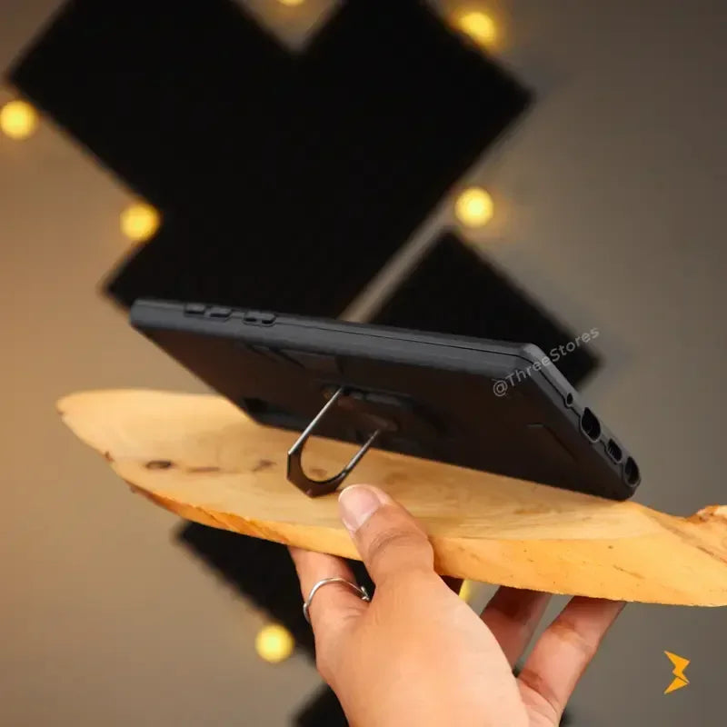 Iron Armor Stand Case Samsung Note 10 Plus - Three