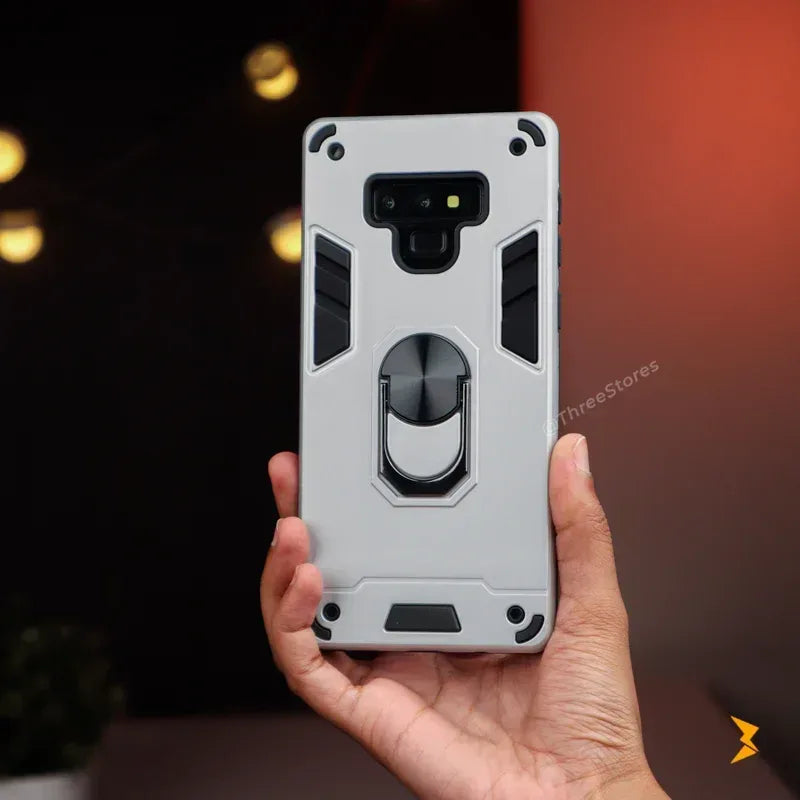 Iron Armor Stand Case Samsung Note 9 - Three