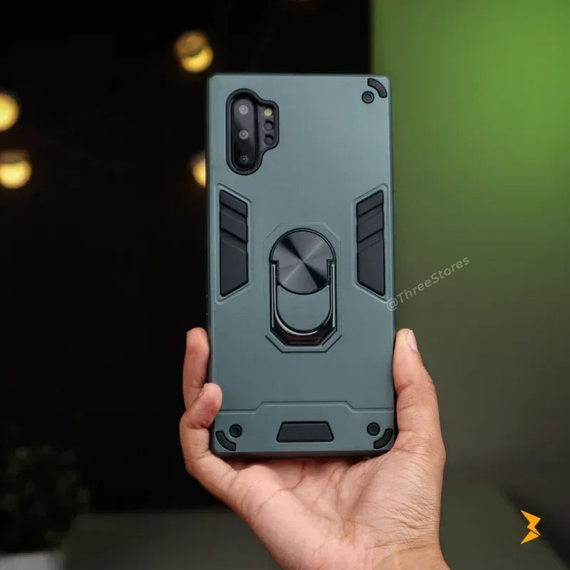Iron Armor Stand Case Samsung Note 10 Plus - Three