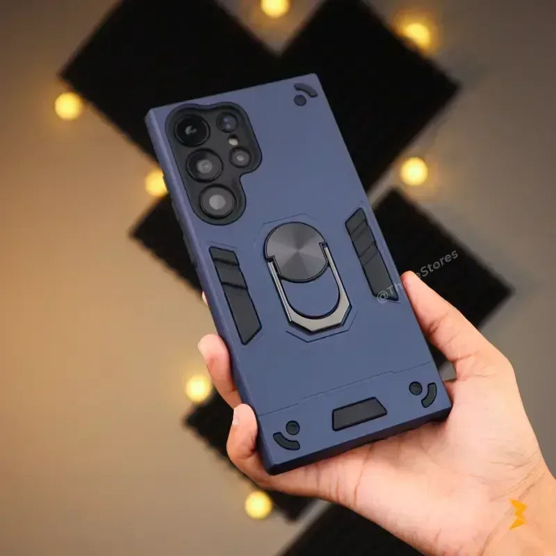 Iron Armor Stand Case Samsung S23 Ultra - Three